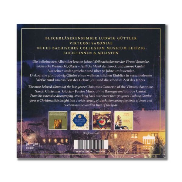 4 CDs Weihnachten mit Ludwig Güttler, Rückseite